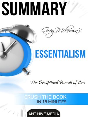 cover image of Greg Mckeown's Essentialism